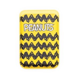 Peanuts Yellow and Black MagSafe Wallet